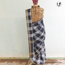 Load image into Gallery viewer, CHETTINAD CHECKS ~ black n white