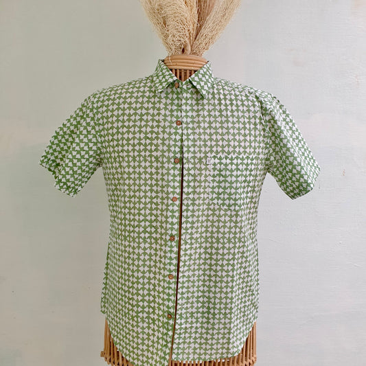 GEOMETRIC GREENS (Half Sleeves)