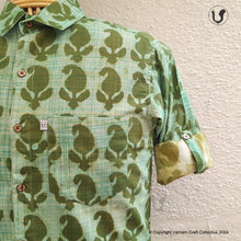 Load image into Gallery viewer, PAISLEY green ( full sleeves)