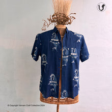 Load image into Gallery viewer, MATSYA IN INDIGO (Half Sleeves)