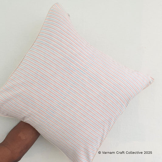 BLOCKPRINT IN STRIPES (pink)