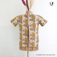Load image into Gallery viewer, FLORALS grey yellow (Half Sleeves)