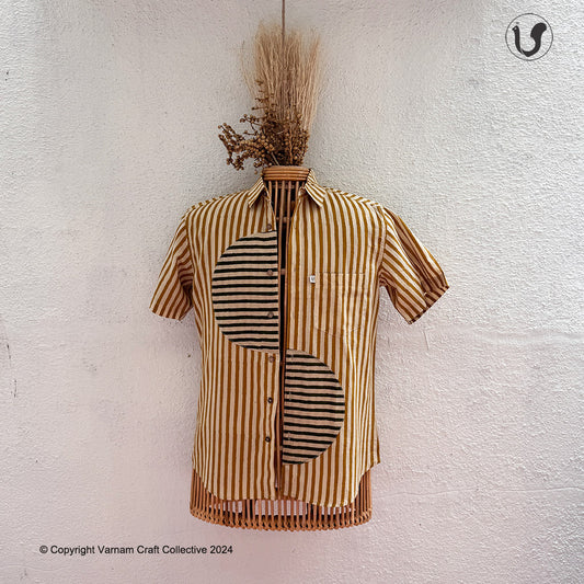 LINES IN YELLOW GREEN (Half Sleeves)