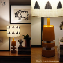 Load image into Gallery viewer, TRIKONE yellow ~ 10" Gopura IKAT drum