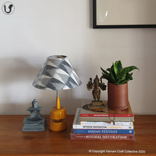 Load image into Gallery viewer, MINI TRIKONE ~ 10" Grey Ikkat Cone