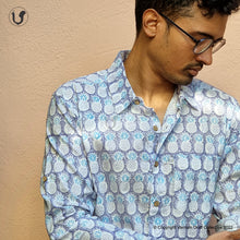 Load image into Gallery viewer, PINEAPPLES purple blue (full sleeves)
