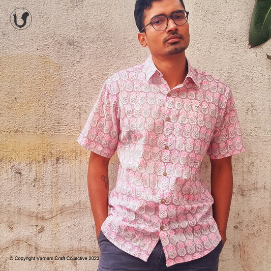 Pineapples in purple pink (half sleeves)