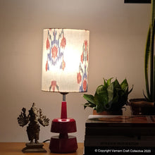 Load image into Gallery viewer, MINI TRIKONE ~ 6X8" RED-BLUE IKAT