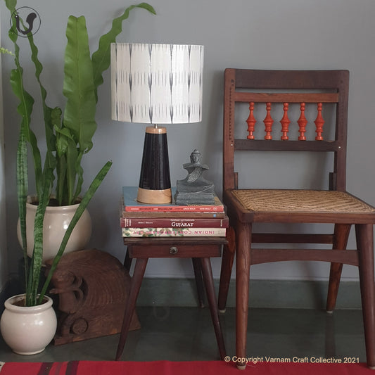 SLANT Black ~ 10" BLACK RAIN IKAT