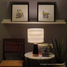 Load image into Gallery viewer, SLANT Black ~ 10" BLACK STRIPES IKAT