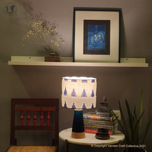 Load image into Gallery viewer, SLANT Blue ~ 10" Blue Trikone Ikat (M)