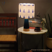 Load image into Gallery viewer, SLANT Blue ~ 10" Blue Trikone Ikat (M)