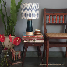 Load image into Gallery viewer, SLANT Blue ~ 10" Uzbek Blue Ikat (M)