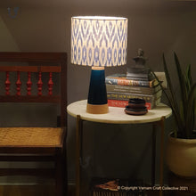 Load image into Gallery viewer, SLANT Blue ~ 10" Uzbek Blue Ikat (M)