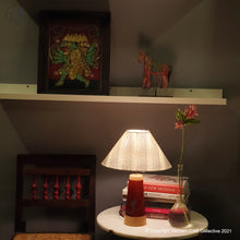 Load image into Gallery viewer, SLANT red ~ 12" Black stripes IKAT cone