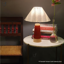 Load image into Gallery viewer, SLANT red ~ 12" Black stripes IKAT cone