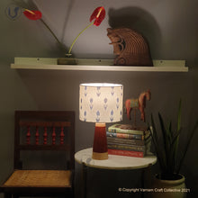 Load image into Gallery viewer, SLANT Red ~ 10" Blue Arrows Ikat (M)