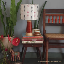 Load image into Gallery viewer, SLANT Red ~ 10" GreyRed Ikat (M)