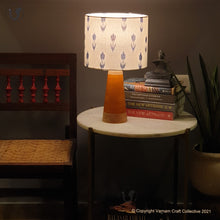 Load image into Gallery viewer, SLANT Yellow ~ 10" Blue Arrows Ikat (M)