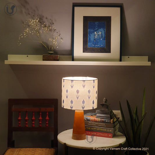 SLANT Yellow ~ 10" Blue Arrows Ikat (M)