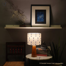 Load image into Gallery viewer, SLANT Yellow ~ 10" Blue Arrows Ikat (M)