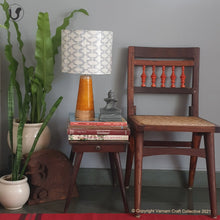 Load image into Gallery viewer, SLANT Yellow ~ 10" Blue Pattern Ikat (M)