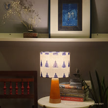 Load image into Gallery viewer, SLANT Yellow ~ 10" Blue Trikone Ikat (M)