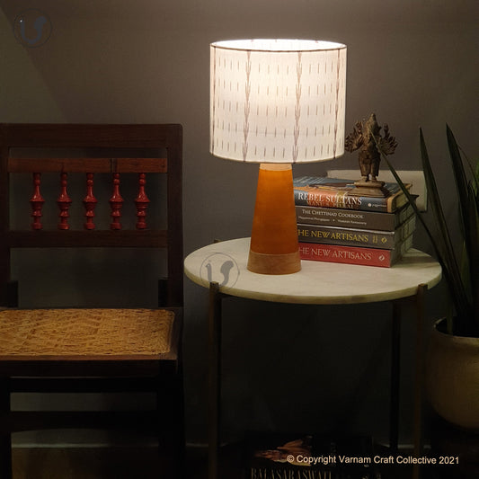 SLANT Yellow ~ 10" Brown Rain Ikat (M)