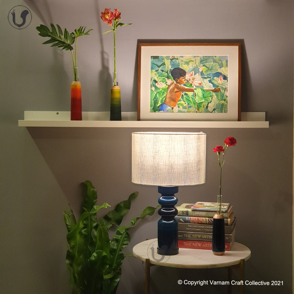 STHAMB Blue ~ 12" Blue STRIPES SHADE