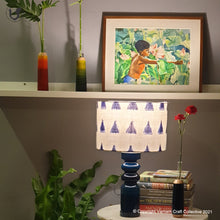 Load image into Gallery viewer, STHAMB Blue ~ 12" Blue Trikone IKAT