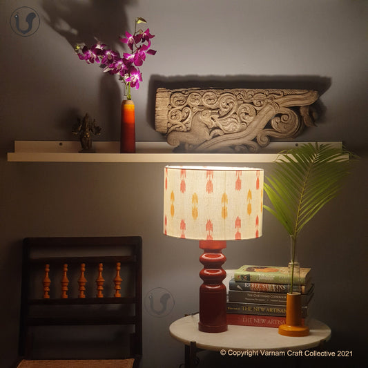 STHAMB Red ~ 12" Orange Yellow IKAT