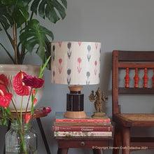 Load image into Gallery viewer, STUPA Black - 10" Grey Red arrows ikat