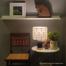 Load image into Gallery viewer, STUPA Blue - 10" Blue arrows ikat