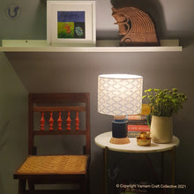 Load image into Gallery viewer, STUPA Blue - 10" Blue pattern ikat