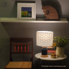 Load image into Gallery viewer, STUPA Blue - 10" Blue pattern ikat