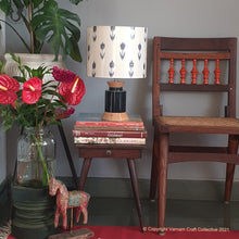 Load image into Gallery viewer, STUPA Blue - 10" Blue arrows ikat