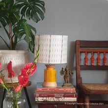 Load image into Gallery viewer, STUPA Yellow - 10" Brown Rain ikat