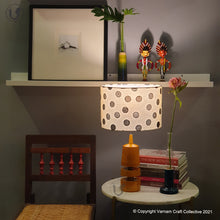 Load image into Gallery viewer, TRIKONE mustard ~ 12" Black Polka