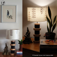 Load image into Gallery viewer, DOMUS Black ~ 12" Brown-grey IKAT