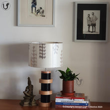 Load image into Gallery viewer, DOMUS Black ~ 12" Brown-grey IKAT