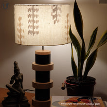 Load image into Gallery viewer, DOMUS Black ~ 12" Brown-grey IKAT