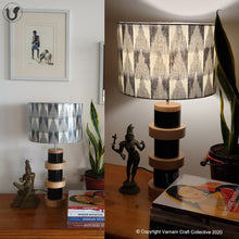 Load image into Gallery viewer, DOMUS Black ~ 12" black-grey IKAT