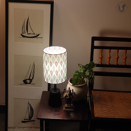 MINI TRIKONE ~ 6X8" Grey Green IKAT