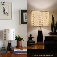 Load image into Gallery viewer, SLANT Black ~ 10" IKKAT grey brown