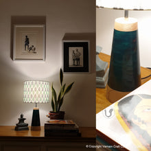 Load image into Gallery viewer, SLANT blue ~ 10" IKKAT green