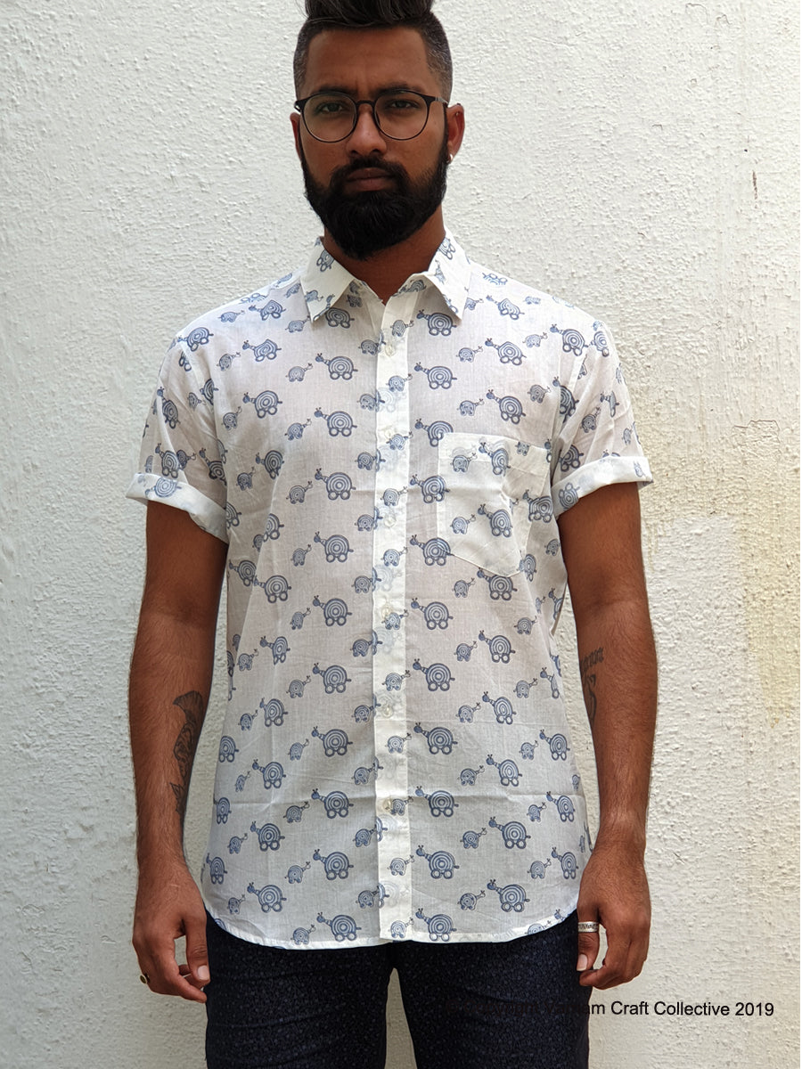 SLIPPY SLOPS snails in Blue (half sleeves)