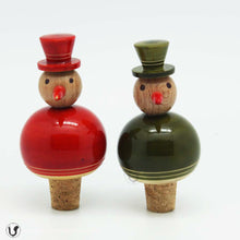 Load image into Gallery viewer, FLAKY SNOWMAN bottle stoppers (a pair)