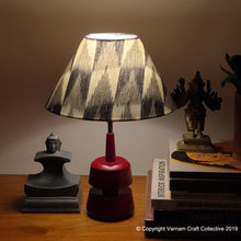 Load image into Gallery viewer, MINI TRIKONE ~ 10" Grey Ikkat Cone