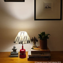 Load image into Gallery viewer, MINI TRIKONE ~ 10" Grey Ikkat Cone