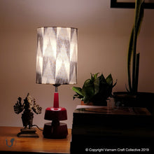 Load image into Gallery viewer, MINI TRIKONE ~ 6X8" GREY CHECKS IKAT